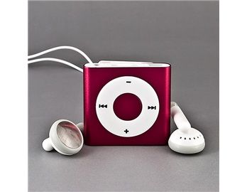 8G Square Nenhuma tela-Clip-on MP3 Player (Vermelho)