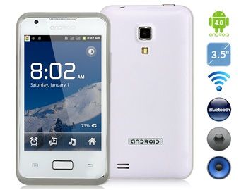 3.5 "Android 4.0.3 MTK6515 Smartphone 1GHz com Wi-Fi, Blueto