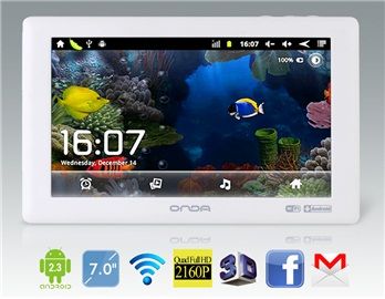 ONDA A10 VX610W versão melhorada 7 "Android 2.3 A10 1.5GHz T
