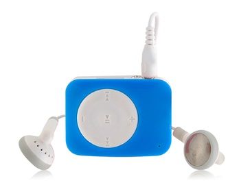 Clip-On bonito MP3 Player com TF leitor de cartão (azul)