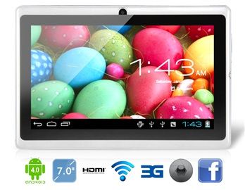 IPPO Q78 7 "Android 4.0.3 A13 1.2GHz Tablet PC com Dual Came